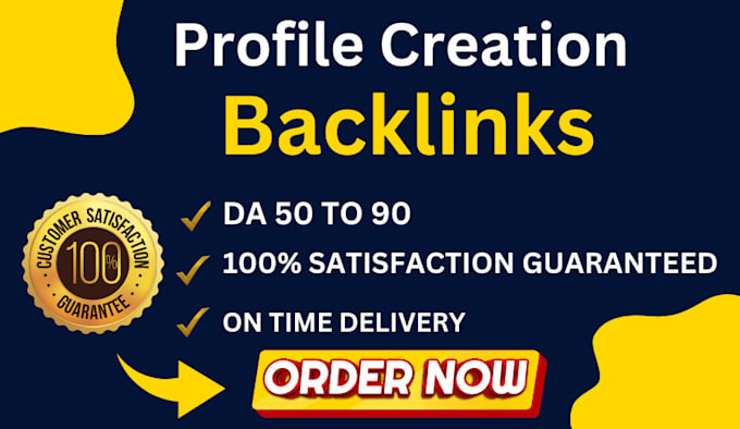 Gig Preview - 100 profile backlinks on unique domains to your SEO ranking