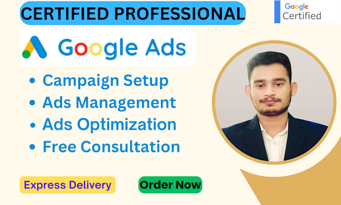 Gig Preview - Setup, manage and optimize google ads PPC search ads campaigns as an SEM expert