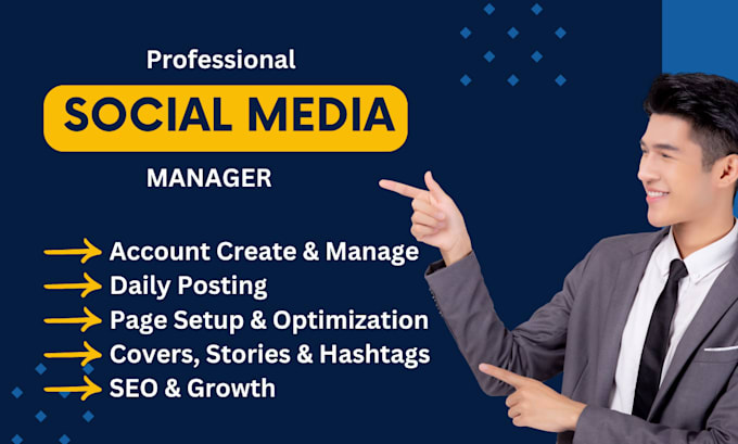 Gig Preview - Be your social media manager and content creator