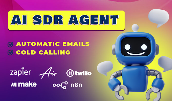 Gig Preview - Create ai sdr, sales assistant, email marketing agent