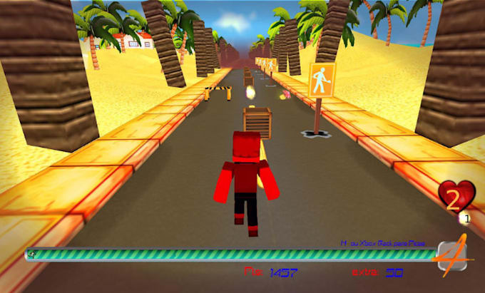 Gig Preview - Build 2d, 3d endless runner, subway surfer, temple run, dungeons, dragons games