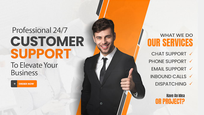 Gig Preview - Provide customer service, chat and email support