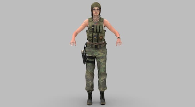 Gig Preview - 3dcharacter modeling,deliver game ready assets pbrtexture character with blender