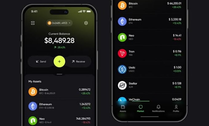 Gig Preview - Build modern crypto wallet app, exchange mobile app p2p trading app, nft or defi