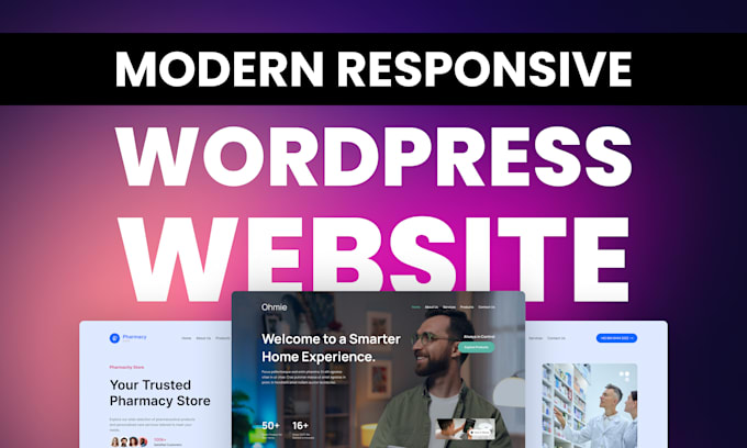 Gig Preview - Create a responsive wordpress website or blog