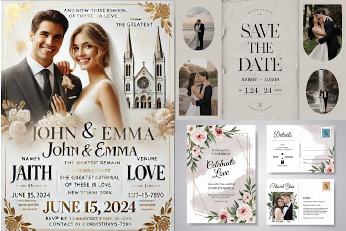 Bestseller - design a digital postcard, greeting, wedding, invitation