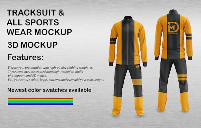 Bestseller - 3d tracksuit and streetwear mockup designs