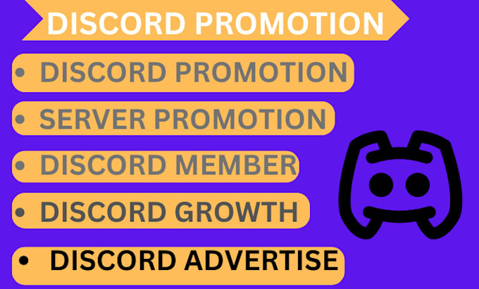 Gig Preview - Grow discord server promoter, discord server promotion to 150k audience