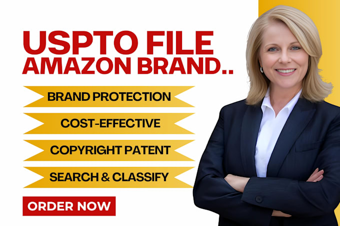 Gig Preview - File to register trademark in uspto with amazon brand registry llc ein