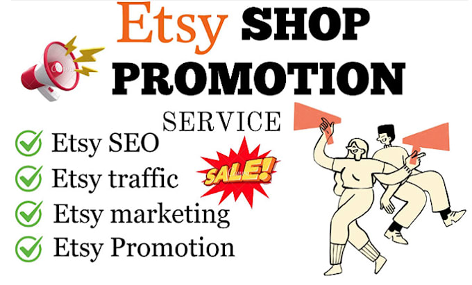 Gig Preview - Do etsy store promotion, ebay promotion to increase etsy sales and traffic