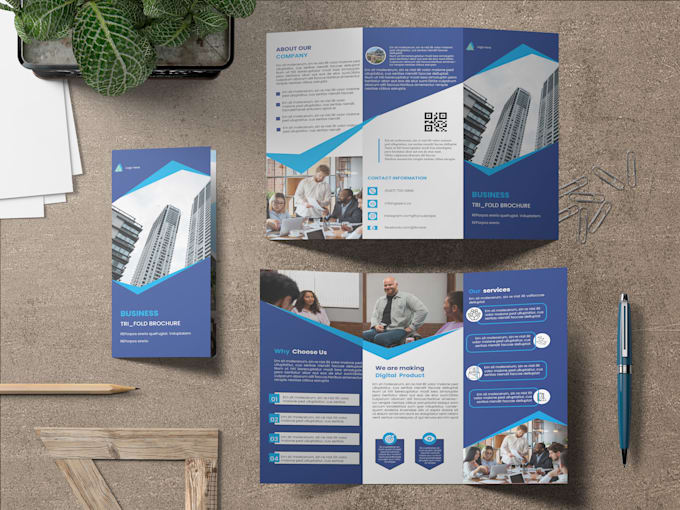 Gig Preview - Trifold brochure pamphlet design real estate healthcare nonprofit fitness travel