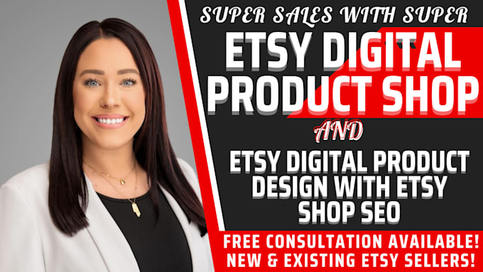 Bestseller - setup etsy digital product shop, etsy digital product design, etsy shop seo