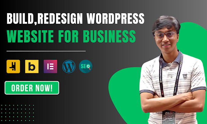 Gig Preview - Build or redesign responsive wordpress website for your business