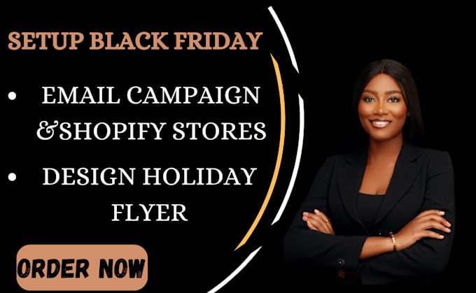 Gig Preview - Black friday cyber monday halloween thanksgiving klaviyo email campaign design