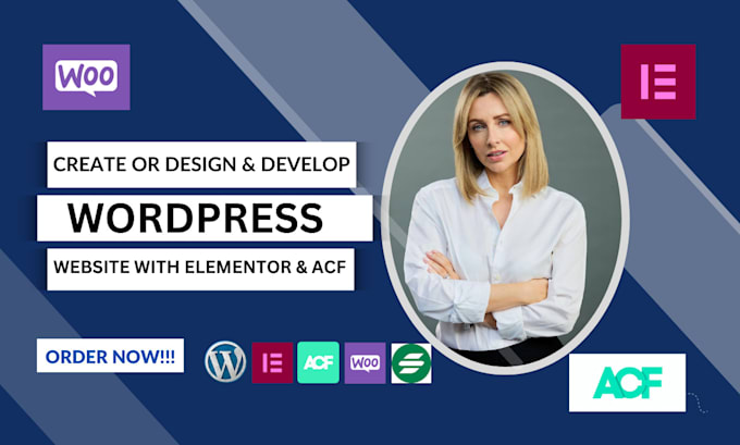 Gig Preview - Create wordpress website with elementor and acf or elementor pro with blocksy