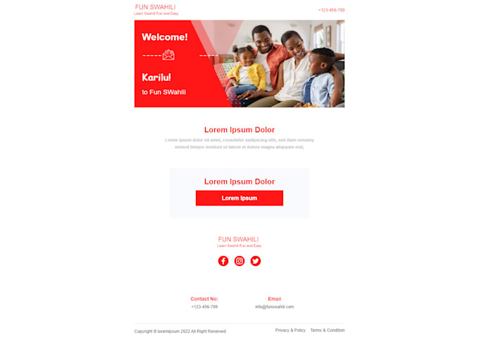 Gig Preview - Create html email template, responsive email template