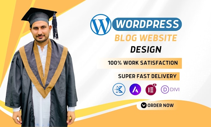 Gig Preview - Create a professional, responsive wordpress blog website