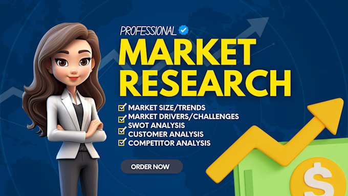 Gig Preview - Do professional market research, swot analysis, and competitor analysis