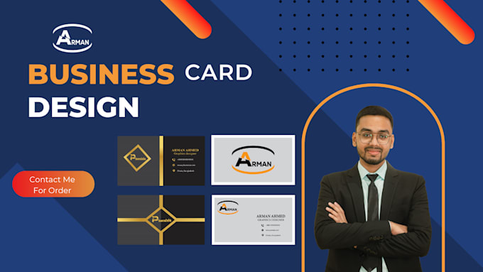 Gig Preview - Design business card design with custom logo, qr code, and luxurious touch