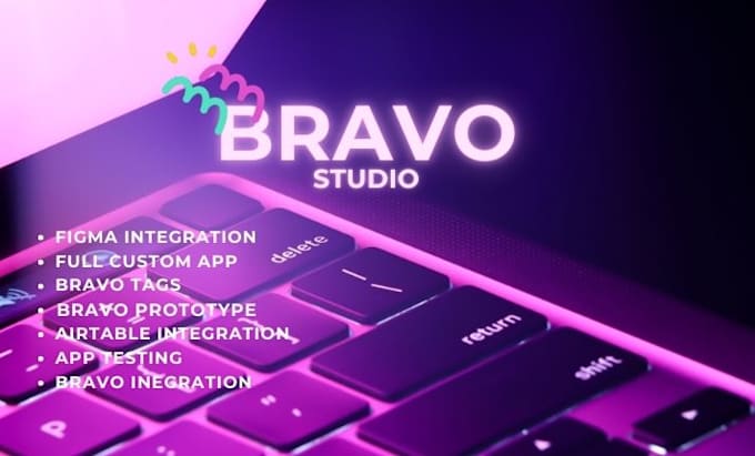 Gig Preview - Develop your app on bravo studio bravo and integration