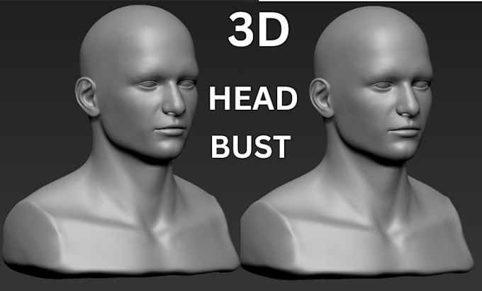 Bestseller - sculpt 3d head bust, 3d face model, 3d head, 3d model for 3d printing, 3mf