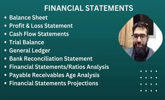 Gig Preview - Prepare balance sheet, profit and loss account, and cash flow statement