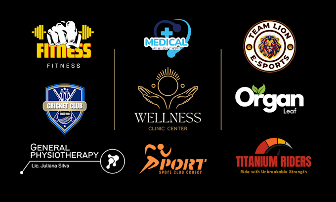 Gig Preview - Do professional sports, fitness, wellness, team and event logo design