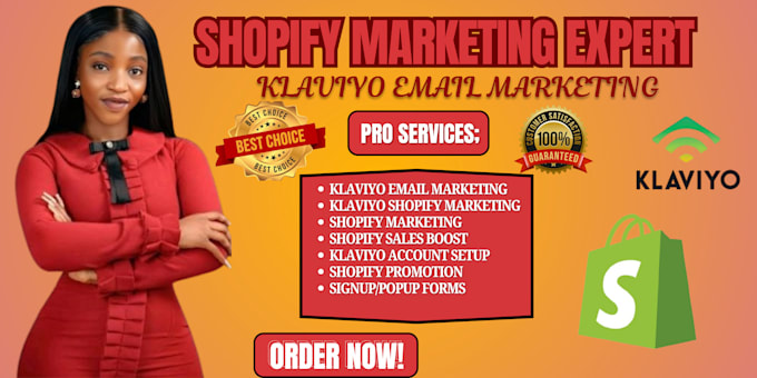 Gig Preview - Setup klaviyo email marketing, shopify marketing shopify ecommerce marketing