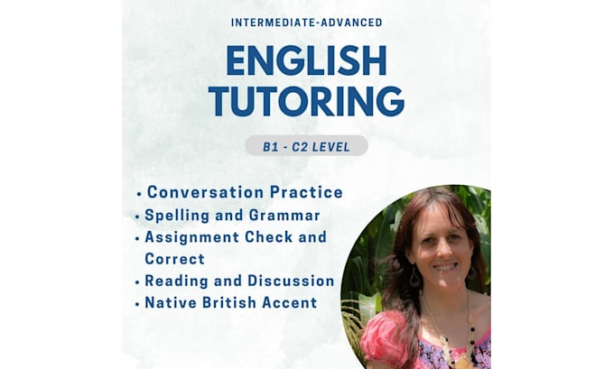 Gig Preview - Be your conversational and written english tutor