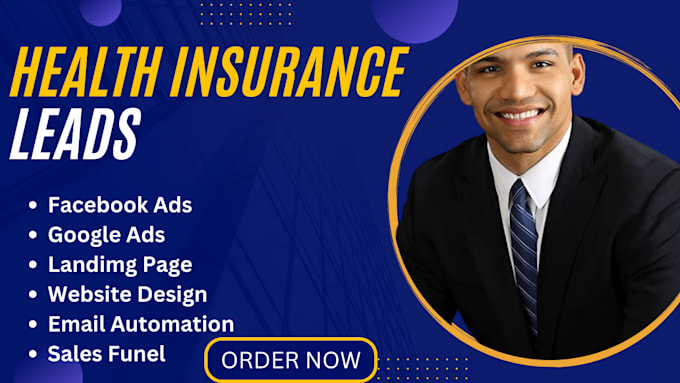 Gig Preview - Generate life insurance insurance leads life insurance lead generation website