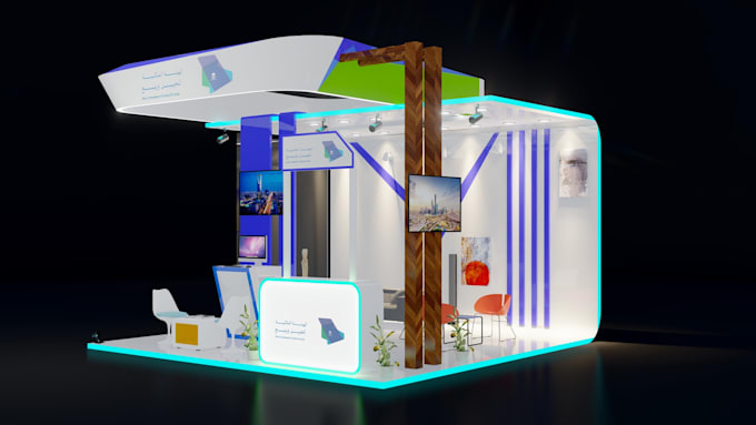 Gig Preview - Design 3d booth model and lobby design