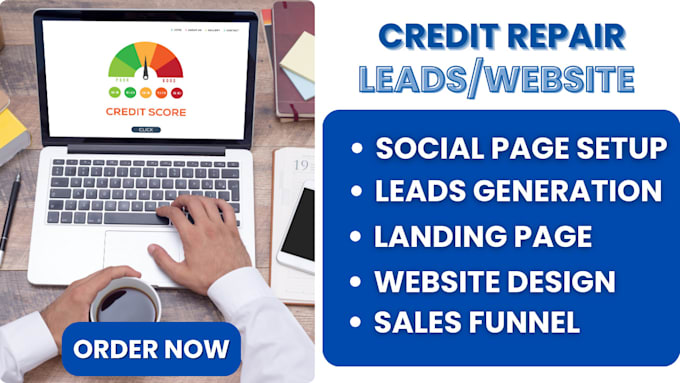 Gig Preview - Generate quality credit card repair leads credit leads generation tax website