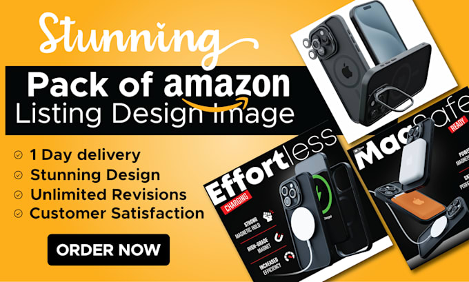 Gig Preview - Design amazon product listing and create infographics images