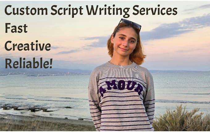 Bestseller - write a script for your short film or social media