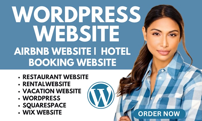 Gig Preview - Build airbnb website, vacation rental, hotel website, restaurant on wordpress