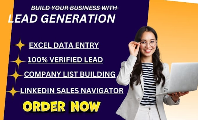 Gig Preview - Provide linkedin sales navigator b2b lead generation email list building