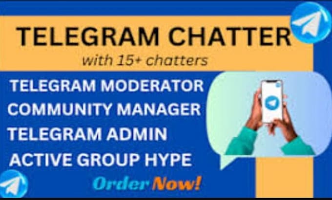 Gig Preview - Do telegram  chatter, hyper, moderator, admin ,promotion, or crypto telegram