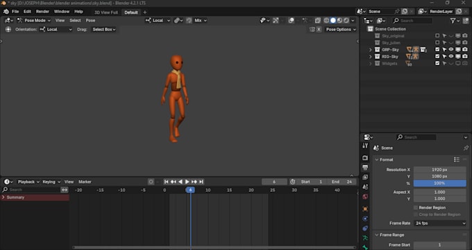 Gig Preview - Animate a 3d cycle animation