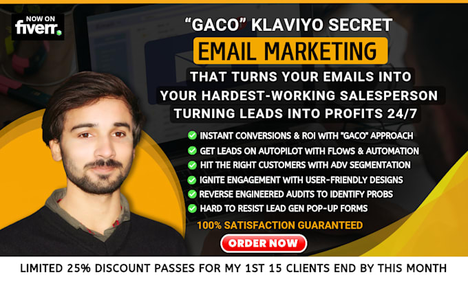 Gig Preview - Be your email marketing klaviyo campaign, flow and email template design manager