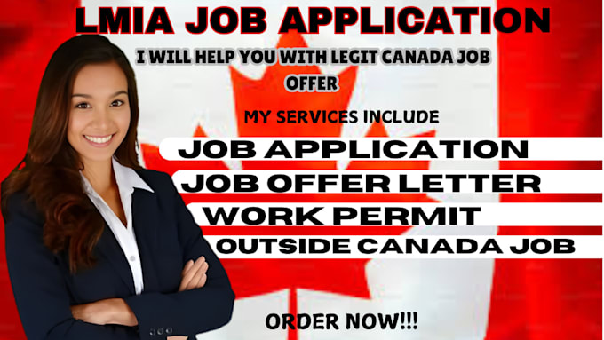 Gig Preview - Apply for lmia job, job offer letter, and work permit in canada