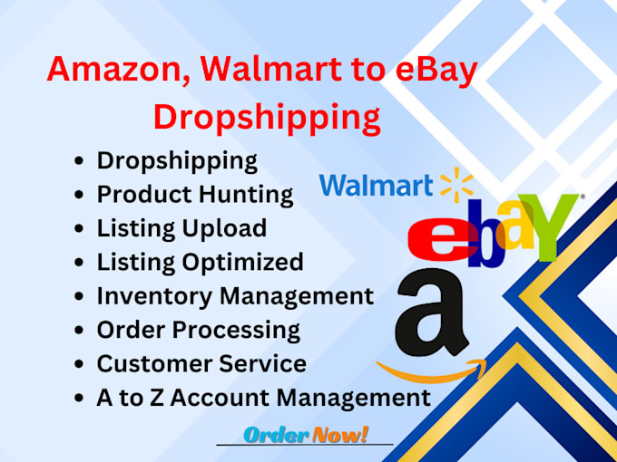 Gig Preview - Do amazon to ebay dropshipping, hot selling winning products