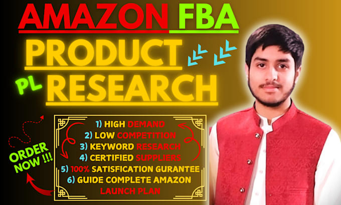 Gig Preview - Amazon pl product research amazon product hunting product rank on first page