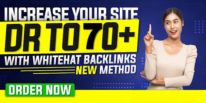 Gig Preview - Boost your website ahrefs domain rating DR to 70 with quality SEO backlinks