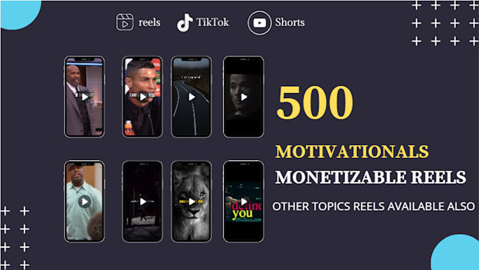 Bestseller - produce motivational reels, youtube shorts, and tiktoks