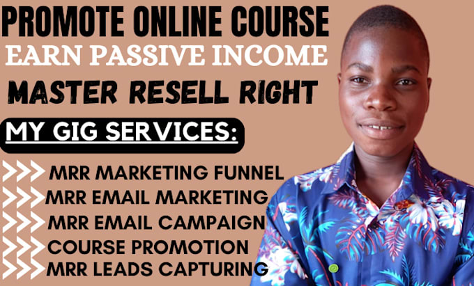 Gig Preview - Promote master resell rights with email marketing campaign