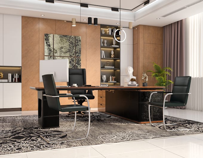 Gig Preview - Design and render office spaces by 3ds max