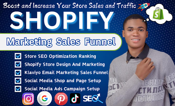 Gig Preview - Boost shopify sales, shopify marketing, ecommerce marketing or shopify promotion