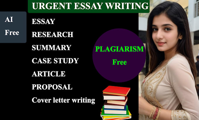 Gig Preview - Do urgent essay writing, report, business, research, summary and case study