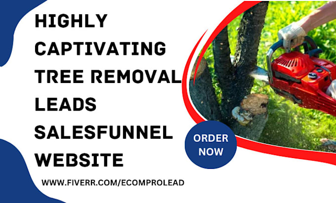 Bestseller - setup tree removal leads landscaping services landing page lawncare salesfunnel