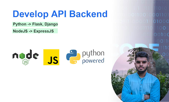 Bestseller - develop API backend using python, nodejs, express, django, flask